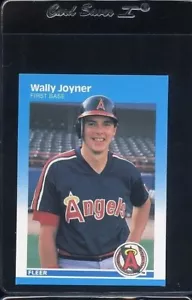 1987 FLEER GLOSSY #86 WALLY JOYNER ROOKIE RC CALIFORNIA ANGELS - Foto 1 di 1
