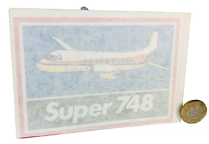 Aufkleber Transfer Super 748 Flugzeug Vintage selten alt ra - Bild 1 von 4
