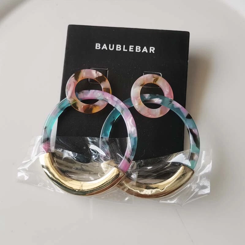 Nuevos aretes colgantes de resina con barra de chuchería regalo moda mujeres fiesta vacaciones joyería Foto 1 de 3