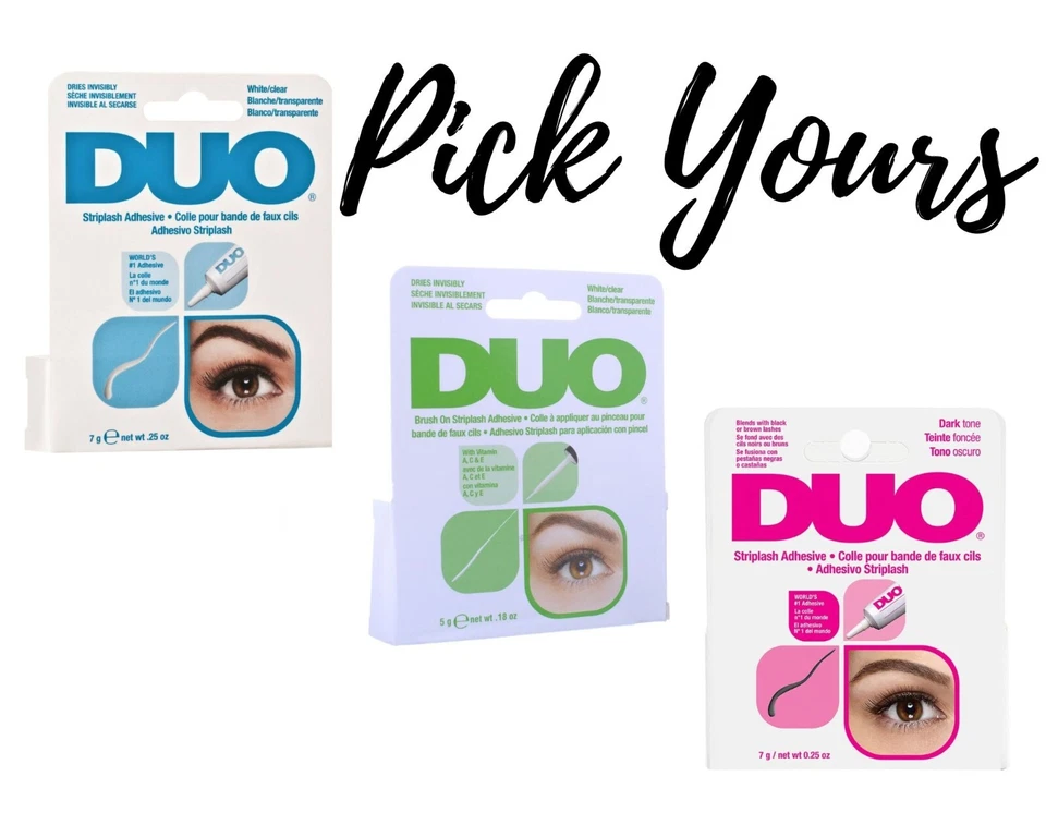 Ardell - DUO Striplash - False Eyelash Strip Adhesive - Clear / Dark -Pick Yours - Image 1 of 1