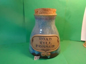 Road Kill Possum Pottery Container or Jar, 1991 Signed (Used/EUC) - Picture 1 of 12