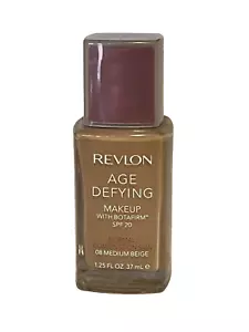 Revlon Age Defying w/ Botafirm Liquid Foundation, #08 Medium Beige, SPF 20, NOS - Picture 1 of 4
