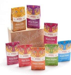 Big Bang, Curry Kit Box - ergibt 13 authentische Gerichte | Byriani, Dahl, Bhajis & 5 - Bild 1 von 1