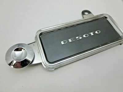 1954 Desoto Powermaster Firedome  radio filler delete black emblem  cover plate  Foto 1 de 4