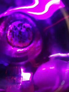 Small depression glass Amethyst Black vase with ruffled rim c1930s Unbranded - Picture 1 of 7