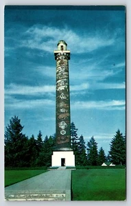 Postal La Columna Astor, Plataforma de Observación está en la Parte Superior, Astoria, Oregon - Imagen 1 de 2