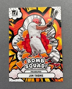 2025 Panini Donruss Baseball Jim Thome Bomb Squad #12 HOF Phillies - Picture 1 of 2