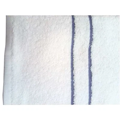 Toalla de piscina Martex 7133196, blanca con dobby azul, Pk12 Foto 1 de 2