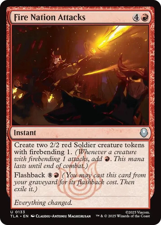 Fire Nation Attacks U 133 Non-Foil MTG TLA Magic - Image 1 of 1