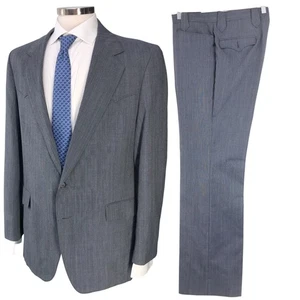 Talbot Jaimes Anzug Herren 42 L Zweiteiler grau Vintage Western Tailored *FEHLERHAFT - Bild 1 von 24