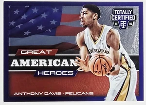 2014-2015 Panini Totally Certified Great American Heroes /299 Anthony Davis #18 - Picture 1 of 2