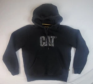 Caterpillar CAT Mens Heavyweight Work Pull Over Sweat Shirt Hoodie Size Med - Picture 1 of 8