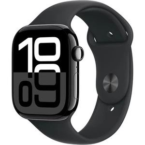Apple Watch Series 10 (GPS + Cellular) 46 mm tiefschwarzes Aluminium WENIG GEBRA - Bild 1 von 1