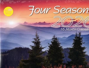 Four Seasons 2025-2026 16 Month Wall Calendar Brand New / Factory Sealed - Picture 1 of 2