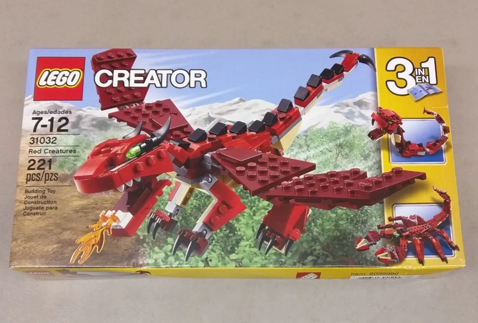 LEGO Creator 31032 Criaturas Rojas ¡NUEVO! Animales escorpión serpiente dragón 3 en 1 Foto 1 de 4