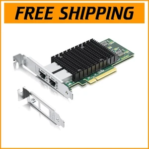 High-Performance 10Gb Ethernet Adapter with Dual RJ45 - Intel X540 Controller - Picture 1 of 8