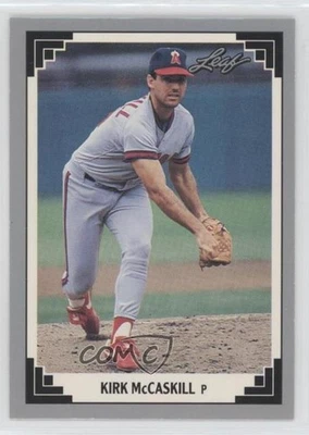 1991 Leaf Kirk McCaskill #199 - Image 1 of 2