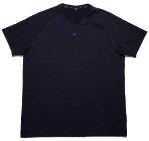 PUBLIC REC Men's Short Sleeve Henley Shirt Cotton Lyocell Black XL - Picture 1 of 10