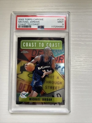 2002 Topps Chrome Michael Jordan Coast To Coast #CC8 PSA 9 - Изображение 1 из 4