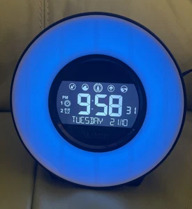 La Crosse Technology Digital Snooze Alarm Clock C83117 Mood Light Nature Sound - Picture 1 of 11