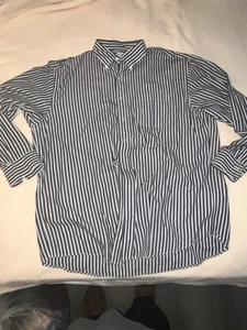 Camisa Oxford Brooks Brothers Para Hombre Abotonada Talla L Azul Blanco Negro Rayas - Imagen 1 de 6