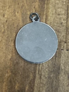 Flacher Sterling Silber Kreis Anhänger 2,34 Gramm - Bild 1 von 4