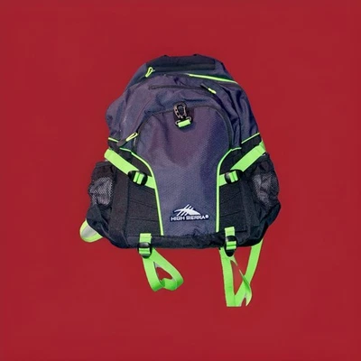 NEW W/TAGS High Sierra School ~ Hiking Backpack (Grey/Navy, Black, Neon Green) - Image 1 of 4