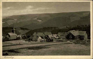 MASSERBERG Thüringen Teilansicht Blick Wurzelberg alte Ansichtskarte um 1925 - Picture 1 of 1
