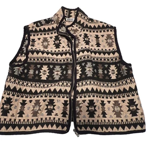 Chaleco Chicos Vintage Marrón Tostado Negro Terciopelo Mediano Grande - Talla 3 - Imagen 1 de 5