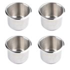 4Pcs Universal Marine Boat Cup Holder 68X55mm Stainless Steel Drop in Drink7727