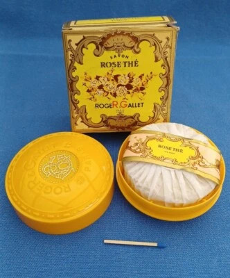 Vintage Luxusseife Roger & Gallet Rose The Paris 100 g Karton und Seifen Dose - Bild 1 von 4