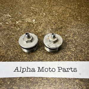 84 Honda XR350 Fork Caps 1984 XR350R - Picture 1 of 6