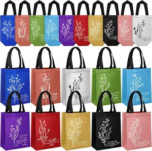 20 Pcs Easter Christian Gift Bags Bulk with Handle Inspirational Aesthetics Bibl - Picture 1 of 12