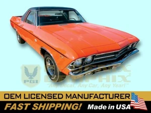 Chevrolet El Camino SS 1969 Super Sport kit de calcomanías y rayas - Imagen 1 de 1