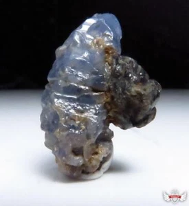 24.82CT. UNTREATED BLUE SAPPHIRE W. GARNET - BURMA - Picture 1 of 3