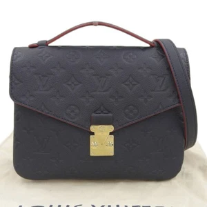 Louis Vuitton Monogram Empreinte Pochette Metis MM Marine Rouge Bag LV M44071 SA - Picture 1 of 24