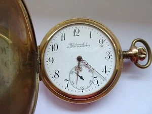 Defeckte double SYSTEM GLASHÜTTE TASCHENUHR balance broken not working (Z180) - Bild 1 von 8