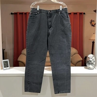 Bugle Boy Vintage 90's Y2K Black Relaxed Jeans Straight Leg Men's Size 36 Black - Image 1 of 4
