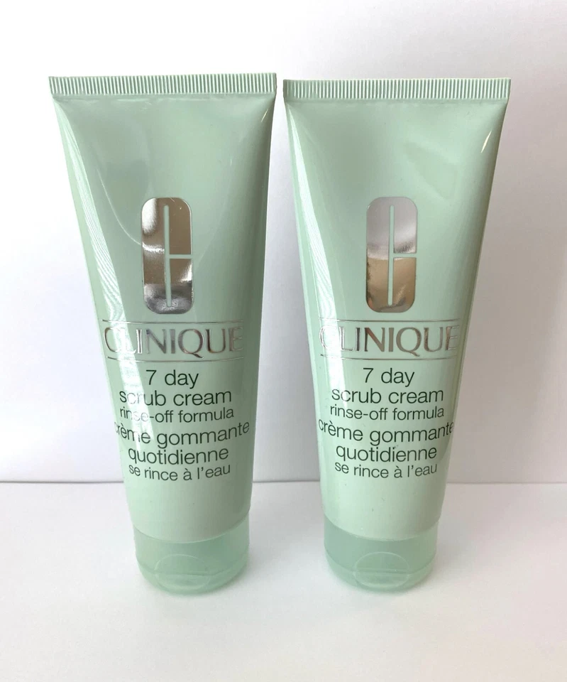 2x Clinique 7 Day Scrub Cream Rinse-Off Formula 3.4 Oz/100ml Each NEW - Image 1 of 1