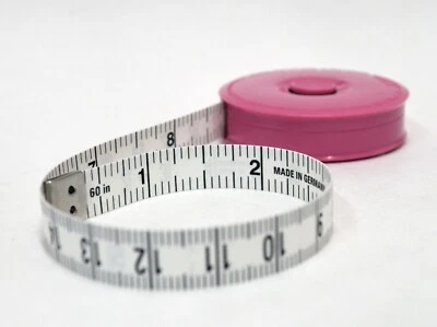 Roll-Fix Tape Measure - Automatic Roll-up, 60"/150 cm/5 ft, Pink, Free Shipping - Image 1 of 2