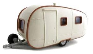 RIMORCHIO ROULOTTE/CAMPER - CREMA - CARARAMA 1:43 - Foto 1 di 6