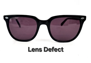 Raen Arlo Sunglasses LENS DEFECT Black Handmade 53 20 145 Square Style Frames - Picture 1 of 12