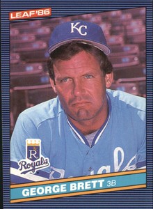 1986 Leaf/Donruss Baseball Card #42 George Brett
