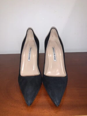 Zapatos de salón Manolo Blahnik BB de gamuza negros talla US7/EU 37 Foto 1 de 4