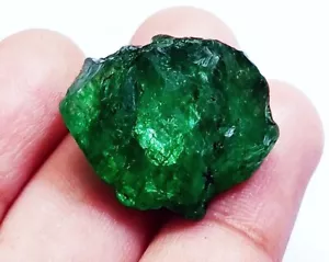33 + CT Natürlich Smaragd Grobem Zertifiziert Lose Edelstein mit Gratis Geschenk - Bild 1 von 8