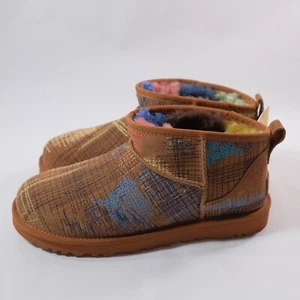 UGG The Elder Statesman x Classic Ultra Mini Boot 'Brown' 1155910 Sz M8 W9 NEW! - Zdjęcie 1 z 8