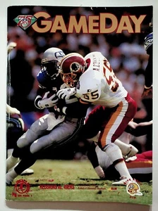 1994 Redskins vs 49ers NFL Gameday Program Deion Sanders Bryant - Picture 1 of 6
