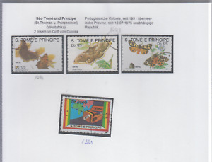 1746 - Sao Tome und Principe - 1991  Lot aus Mi-Nr. 1296-1301   gestempelt