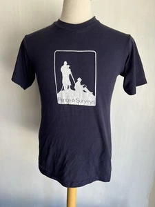 PENCE SURVEYS Official Vintage 80s Land Surveyor JERZEES Russell T-Shirt Medium - Picture 1 of 5