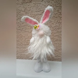 Easter Bunny Gnome Doll Figurine Led Lighting Standing 18" New - Picture 1 of 3